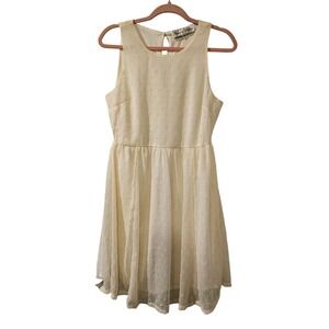 Jessica Taylor Vintage Ivory Cotton Dress‎ NWT Textured Size XL Fits M/L Bridal